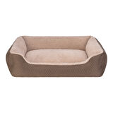 Pet Comfort Bravo Duo  Köpek Yatağı Kahverengi/Bej L 90x70cm