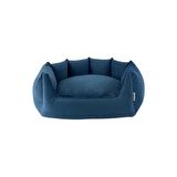Pet Comfort Barcelona Neva Üstü Açık Kaymaz Taban Mavi Orta Irk Köpek Yatağı