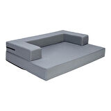 Pet Comfort Gloria Sofa Ortopedik Su Geçirmez Köpek Yatağı Gri 90x65x8 Cm 