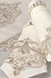 26 Parça Elegant Masa Örtüsü Takımı Krem