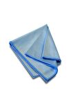 Ponitex (6 Adet) Polikur 3221 Aktif Mikrofiber Parlak Cam Temizlik Bezi 40x40 Cm. Mavi