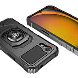 Galaxy Xcover 7 Pro Kılıf Stanlı Zırh Pro Vega Blok Kapak