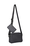 U.S. Polo Assn. Çapraz Askılı Kadın Çanta Siyah Us25275