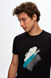 Twn Slim Fit Siyah Baskılı T-Shirt 0EC145406006M