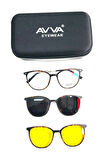 AVVA 2117 C2 POLARİZE&ANTİFAR KLİPSLİ KADIN  GÜNEŞ GÖZLÜĞÜ