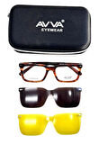 AVVA 9668 C7 POLARİZE&ANTİFAR KLİPSLİ ERKEK GÜNEŞ GÖZLÜĞÜ