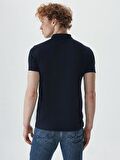 Polo Yaka Lacivert T-shırt