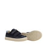 Honor Pu Deri Keten Erkek Çocuk Cırtlı  Ayakkabı Lacivert