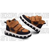 Toscana Çift Cırtlı Hakiki Deri Erkek Çocuk Bot Taba Rengi