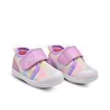 Hugo Air File ve Hakiki Deri Detaylı Kız Bebek Ayakkabı Lila