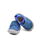 Wide Tek Cırtlı İçi Peluş Kürklü Anatomik Erkek Bebek Ayakkabısı Mavi