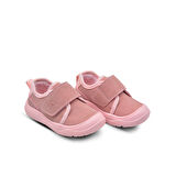 Wide Tek Cırtlı İçi Peluş Kürklü Anatomik Kız Bebek Ayakkabısı Pembe