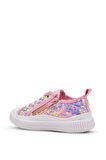 Sweet Kız Çocuk Pullu ve Bağcıklı Pembe Renk Sneaker