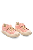 Brooklyn Deri Detaylı Kız Çocuk Pembe Renk Anatomik Keten Ayakkabı
