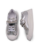 Blair Hakiki Deri Anatomik Kız Çocuk Günlük Ayakkabı Gümüş Rengi