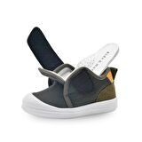 Hugo Air File ve Hakiki Deri Detaylı Erkek Bebek Ayakkabı Haki