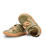 Nicolo Lastikli Deri Erkek Çocuk Ayakkabı Haki