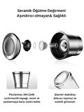 3'lü Set Metal Başlıklı Karabiber Cam Değirmen Öğütücü Seramik  200gr