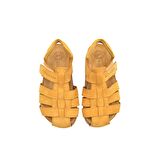 Lino Unisex Deri Çocuk Sandalet Cat Rengi