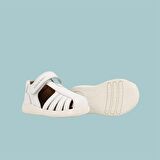 Winco Tek Cırtlı Deri Yumuşak İlk Adım Sandaleti Beyaz