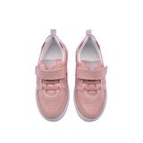 Rolly Tek Cırtlı Deri Kız Çocuk Ayakkabı Pembe