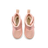 Maya İçi Peluş Kürklü Kız Bebek Bot Pudra Rengi
