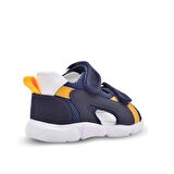 Samba Çift Cırtlı Air File Detaylı Hakiki Deri Erkek Bebek Sandalet Lacivert