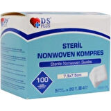 Steril Emici Kompres 7,5X7,5Cm 5'Li Paket 100'Lü Kutu Dspus