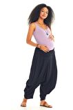 Drape Bel Lastikli Şalvar Hamile Pantolon