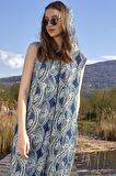 Bohem Stil Kapüşonlu Şalvar Tulum