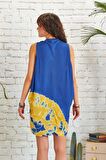 Bohem Stil Kısa Salaş Tunik Elbise