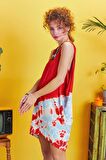 Bohem Stil Kısa Salaş Tunik Elbise