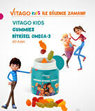 Vitago Kids Gummies Bitkisel Omega-3 İçeren Çiğnenebilir Form Takviye Edici Gıda