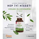 Vegan Glukozamin, Bromelain, Rutin Içeren 60 Tablet