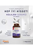 Premium Hidrolize Kolajen, Seramid, Biotin Içeren 30 Tablet