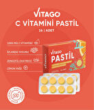 Vitago Pastil Vitamin C, İzlanda Yosunu Ve Zencefil Ekstresi İçeren 16'lı Takviye Edici Gıda