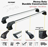 Peugeot 207 Ara Atkisi Tavan Tasiyici 2006-2012 Gri Set