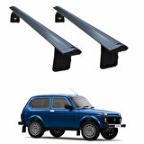 Lada Niva 1977 -2025 Yagmur Oluklu Üst Tavan Taşıyıcı Ara Atkısı Paw Siyah