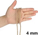 Jütburada Jüt Halat 4 mm 50 Metre Hasır Dekor Süsleme İp