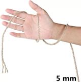 Jütburada Jüt Halat 5 mm 100 Metre Hasır Dekor Süsleme İp