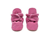 First Step Çıtçıtlı Kaydırmaz Taban Patik Bebek Kaydırmaz Taban Çıtçıtlı Patik F-850-GUL-KURUSU Pembe