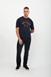 Erkek Likralı Regular Fit Lacivert Jean Pantolon