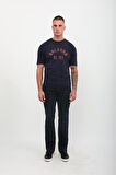 Erkek Likralı Regular Fit Lacivert Jean Pantolon