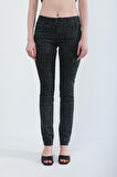 Kadın Likralı Düşük Bel Skinny Fit Jean Pantolon