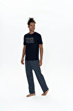 U.S. Polo Assn. Erkek 3'lü %100 Pamuk Pijama Takımı