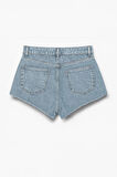 Kadın Yüksek Bel Püsküllü Paça Jean Şort