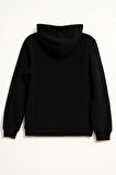 Kadın Fermuarlı Kapüşonlu Cepli İçi Polarlı Sweatshirt