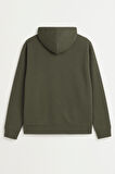 Erkek Fermuarlı Kapüşonlu Cepli Sweatshirt