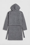 Kadın Kapüşonlu Puantiyeli Polar Sabahlık