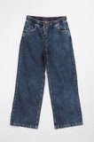 Kadın Yüksek Bel Bağcıklı Wide Leg Mavi Jean Pantolon